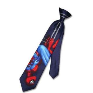    MAN Hanging Upside Down Blue Neck Tie SpiderMan NeckTie: Clothing
