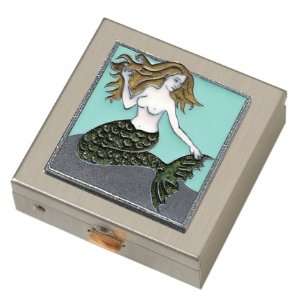  Green Mermaid Small Pill Box: Health & Personal Care