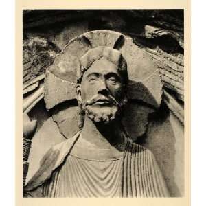  1937 Christ Majesty Sculpture Chartres Cathedral France 
