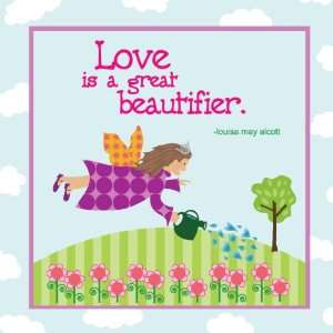  Rr   Flower Fairy Quote Canvas Reproduction: Baby