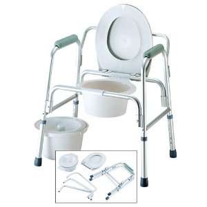  Commode   Deluxe aluminum knockdown tool free commode with 