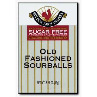  Golden Farm, Sugar Free Candy Sourball   6 X 3.25Oz 