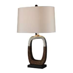  Dimond Lighting Irvona Table Lamp In Silver Plated And 