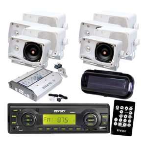  AM/FM  Player USB AUX SD Card Function + 8 Box Speakers 