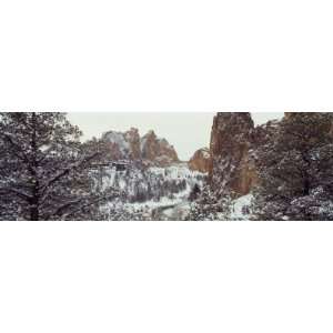 Mountain Covered with Snow, Smith Rock State Park, Deschutes County 
