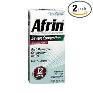  Afrin Nasal Spray Severe Congestion 12 Hour 15 ml (PACK OF 