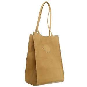  Piel Leather Small Market Bag Sand: Office Products