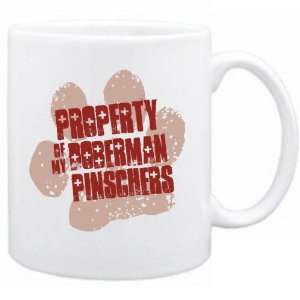  New  Property Of My Doberman Pinschers  Mug Dog: Home 