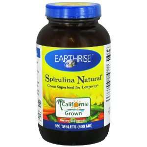 Earthrise Spirulina 500 Mg ( 1x360 TAB)  Grocery & Gourmet 