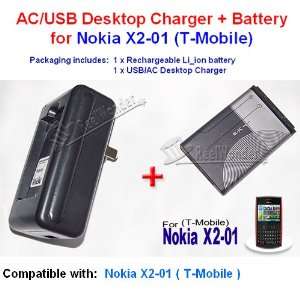   Battery for T Mobile Nokia X2 01 cell phone Accessories: Electronics