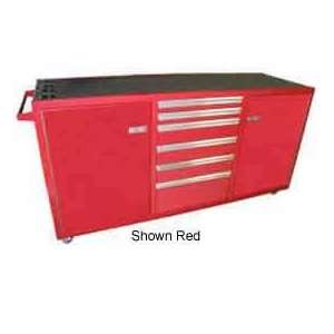   Rolling Tool Chest Cabinet, Single Drawer Bank, Blue: Home Improvement