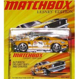   Matchbox Lesney Edition 70 Ford Mustang Boss 302 Yellow: Toys & Games