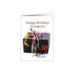  grandson 30th birthday gift with ribbons Card: Toys 