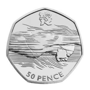  2012 Olympics Aquatics Coin 