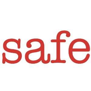  safe Giant Word Wall Sticker: Home & Kitchen
