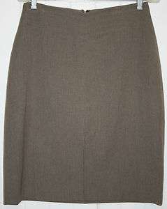 Womens THE LIMITED STRETCH SKIRT Size 14 LIGHT BROWN #1019  