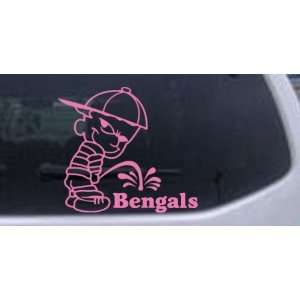 Pee On Bengals Car Window Wall Laptop Decal Sticker    Pink 6in X 6 