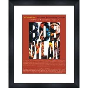 BOB DYLAN 30th Anniversary Concert   Custom Framed Original Ad 