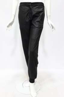Maison Martin Margiela womens leather haram black cuffed pants 42 $695 