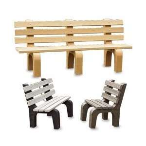  Traditional High Back Park Benches   Black frame, gray 
