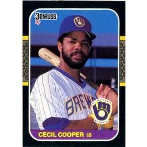  1987 Donruss # 363 Cecil Cooper Milwaukee Brewers Baseball 