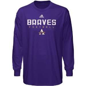  adidas Alcorn State Braves Purple Sideline Long Sleeve T 