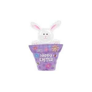  31 Bunny in Flower Pot Super Shape   Mylar Balloon Foil 