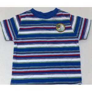  Baby Boy 2t Sail Boat Club Blue Striped T Shirt 