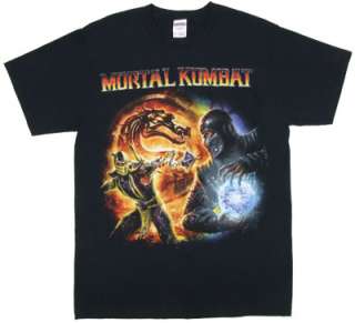 Scorpion Vs. Sub Zero   Mortal Kombat T shirt  