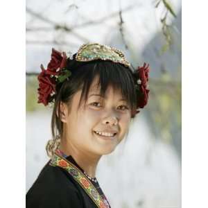  Young Woman of Yao Minority Mountain Tribe, Li River 