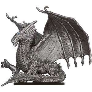  D & D Minis Young Silver Dragon # 5   Dungeons of Dread 