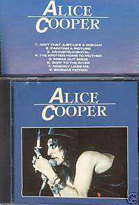 ALICE COOPER rare SELF TITLED IMPORT CD 8 TRKS ST LIVE  