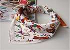   100% Silk Square Scarf Scarves Animal Theme Zoon Park Wrap Shawl