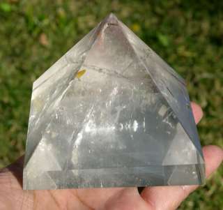 Huge Clear Rock Quartz Crystal Pyramid Healing  