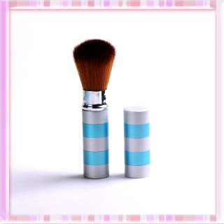 new Silver blue Retractable Kabuki Mineral Powder Blush Face LARGE 
