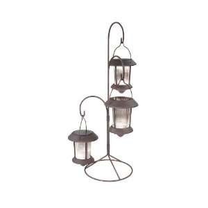  Hold All LED Heavy Duty Solar Hanging Lights with Stand 
