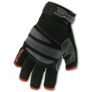   Black/Gray Mechanics Gloves With Amara Synthetic Leather And PVC Palms