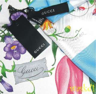 100% Authentic and absolutely gorgeous GUCCI large 100% silk twill 
