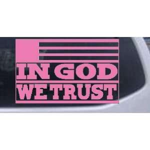 In God We Trust Christian Car Window Wall Laptop Decal Sticker    Pink 