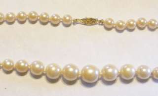 Vtg 30 1/2 Strand Quality Heavy Knotted Faux Pearls  