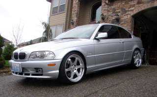 19 Staggered Wheels BMW E46 3 Series ZHP Hyper Silver  