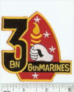 USMC 3rd Battalion/6th Marines PATCH 3/6 classic logo OEF ! Iraq ! 3d 