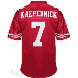  San Francisco 49ers Football Jersey #7 Kaepernick Red 