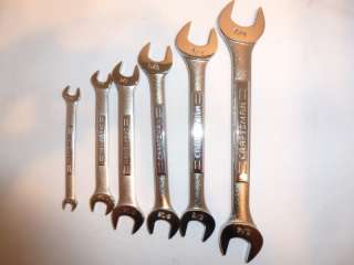CRAFTSMAN 6 pc OPEN END WRENCH Set SAE New  