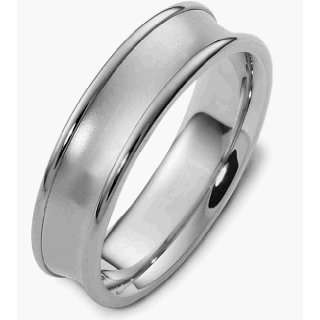  6mm Plain Platinum Wedding Band   9 