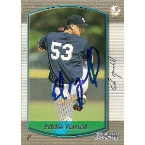  Ed Yarnall Signed New York Yankees 2000 Bowman Card 