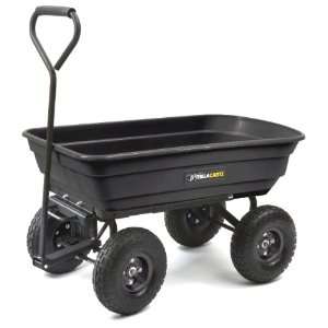   Carts 600 Pound Capacity Poly Dump Cart, Black: Patio, Lawn & Garden