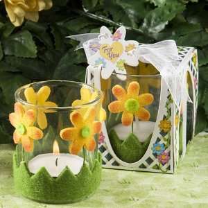 Baby Shower Favors : Cheery Floral Design Candle Holder Favors (144 