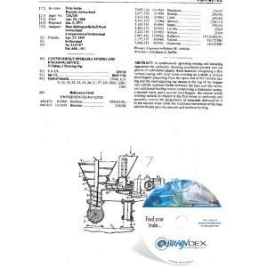NEW Patent CD for CONTINUOUSLY OPERABLE MIXING AND KNEADING DEVICE