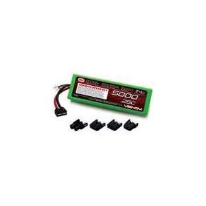   25C 2S 5000mAh 7.4V LiPo Hard Case with Universal Plug Toys & Games